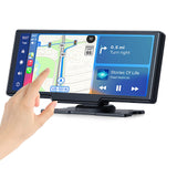 10.26-inch Portable Car Central Control Smart Screen with Wireless CarPlay, Android Auto, Bluetooth, and AHD Backup Camera