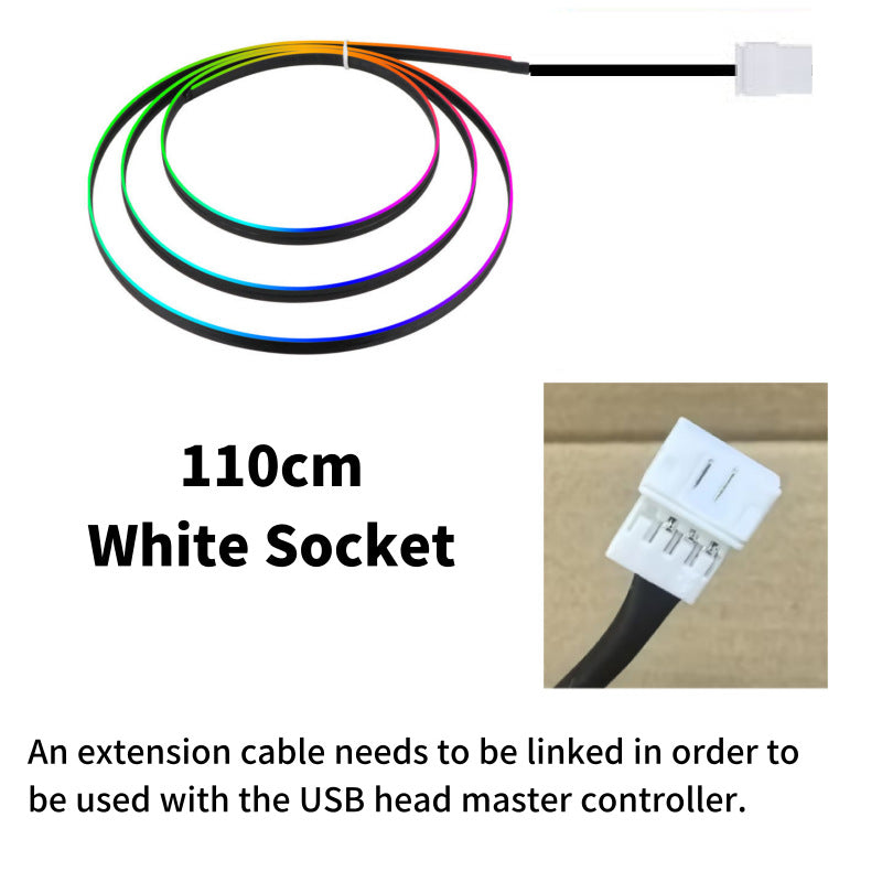 LED Acrylic USB Car Atmosphere Light Flow Style Atmosphere Light