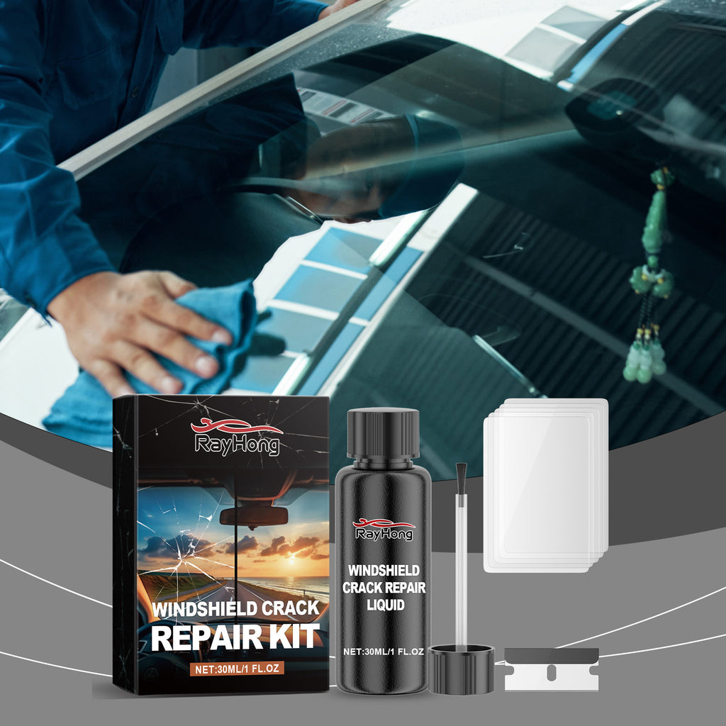 Rayhong Automotive Windshield Repair Fluid, Glass Nano Repair Kit Repair Cracks Clear Vision