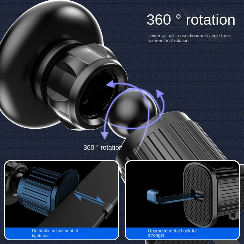Magnetic Car Phone Holder Air Vent Clip Strong Magnetic Stable Anti-shake Car Navigation Bracket Magnetic Type