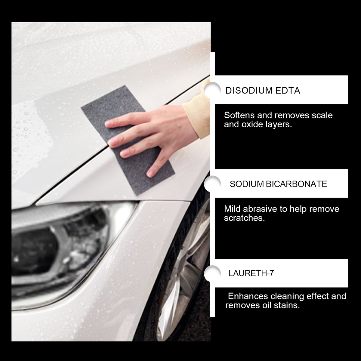 Homonth Car Scratch Repair Plaster Set Car Scratch Remover Car Headlights Car Paint Finish Care